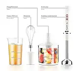 Блендерний набір 4 в 1 1800 Вт BITEK BT-272W, для подрібнення, змішування, фото 2