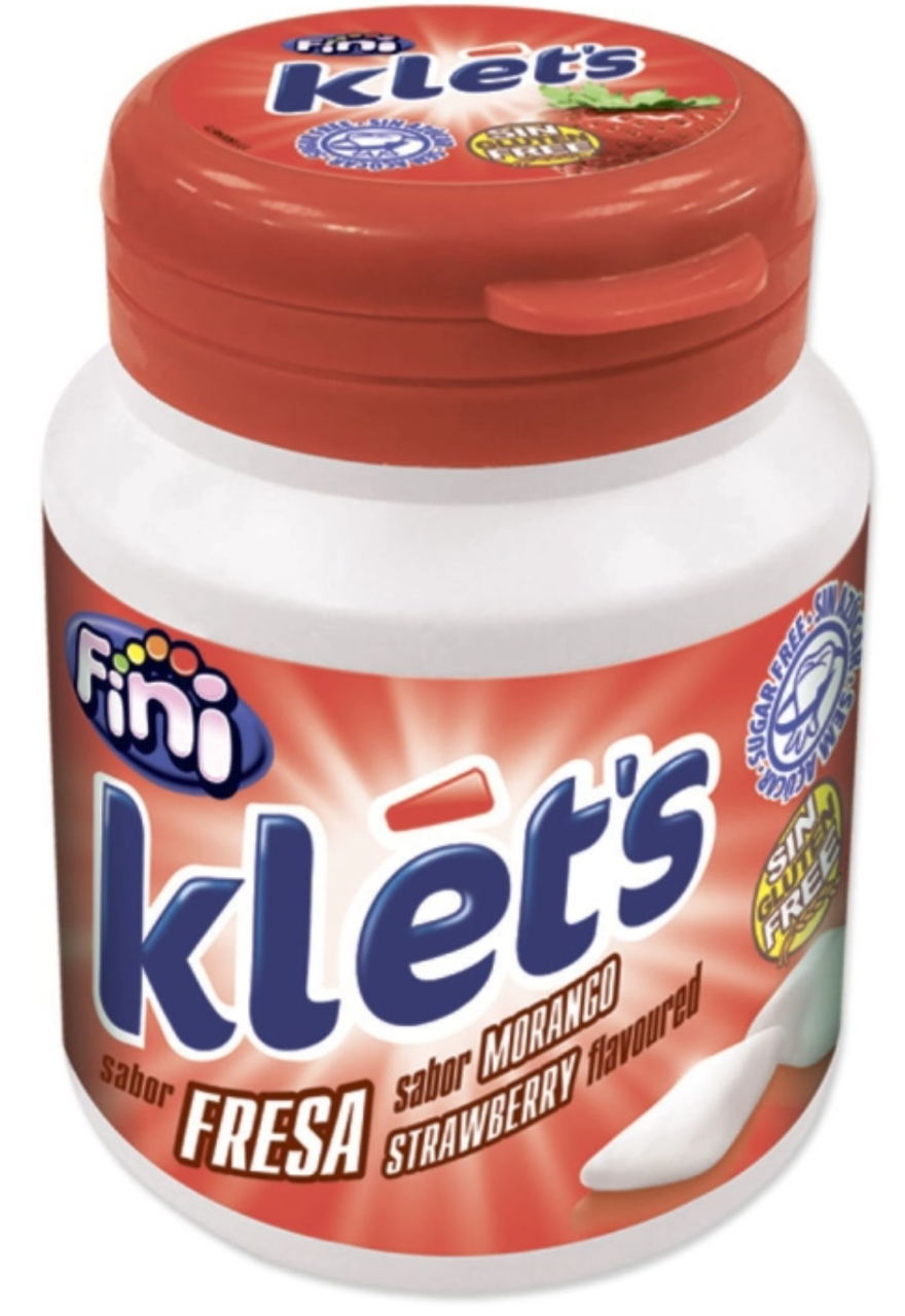 Жувальна гумка Fini Klets Strawberry 70шт, фото 1
