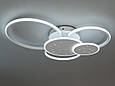 Світлодіодна люстра кільця з пультом, 100Вт, біла, фото 2