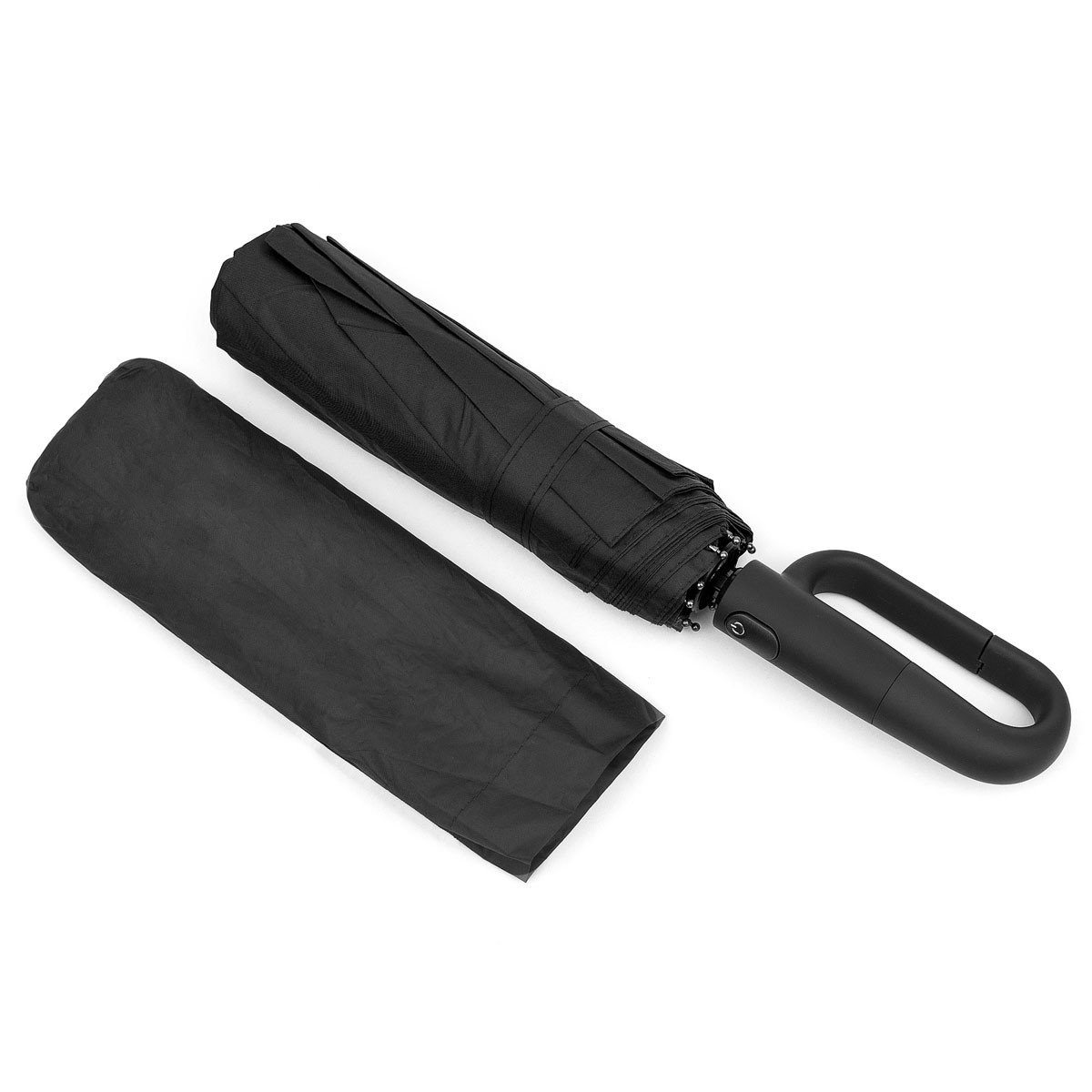 Парасолька складана 10 спиць жіноча повний автомат антивітер Yuzont 1801 чорна