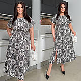 Жіноча літня сукня великого розміру новинка 2025, фото 3