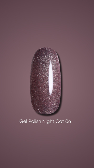 DARK GEL POLISH NIGHT CAT 06, 6 ML