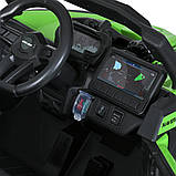 Дитячий електромобіль на акумуляторі двомісний Багі M 5099 з пультом р/у для дітей 3-8 років Зелений, фото 8