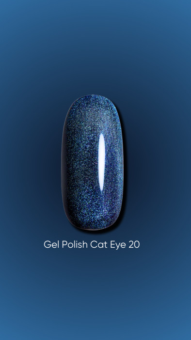DARK GEL POLISH CAT EYE 20, 6 ML