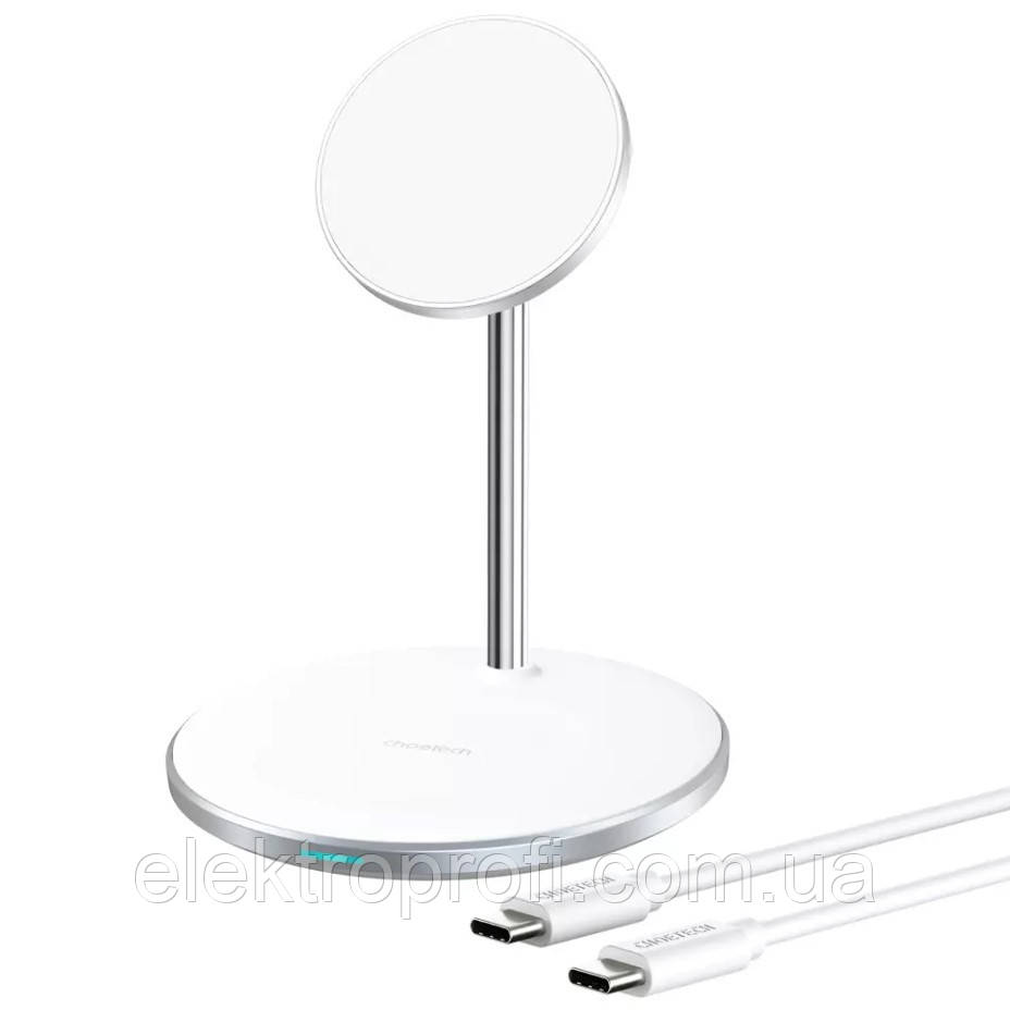 Магнітний бездротовий зарядний пристрій Choetech (T581-F) 2 in 1 (iPhone+Airpods) for Apple