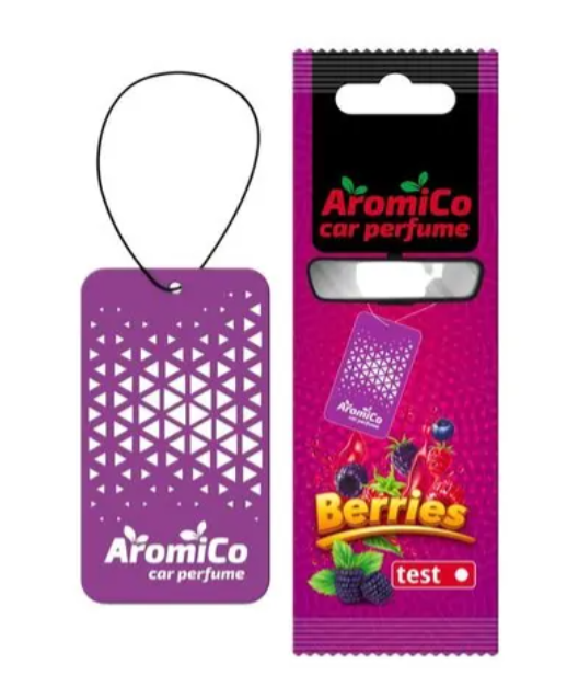 Ароматизатор автомобільний картонний Aromico серія Фруктова Berries 4820265370412