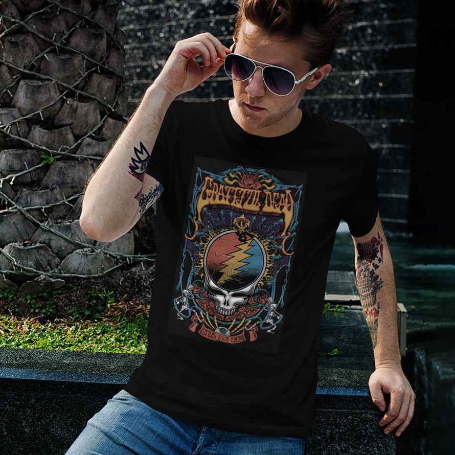 Футболка унісекс Grateful Dead (Steal Your Face) XS чорний, фото 1