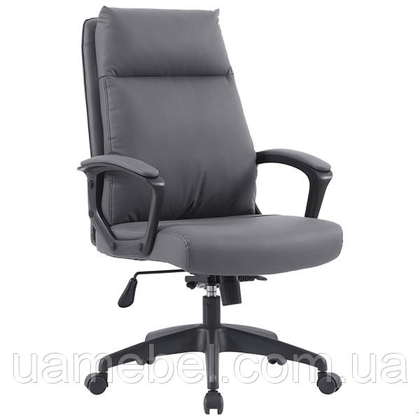 Крісло керівника Lincoln шкірзам сірий