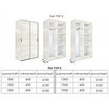 ФАСТ, TOP 2 Набірна шафа-купе ((індивідуальна комплектація) h=2100 мм, фото 3