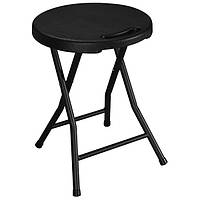 Табурет складаний Seat пластик чорний