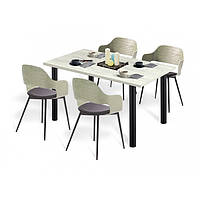 Стіл Порто 120х80 обідній дуб крафт білий/ дуб крафт сірий Модерн