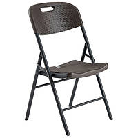 Стілець складаний Кпох пластик коричневий