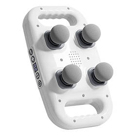 Вібромасажер для м'язів RIAS Massage Gun S2 акумуляторний з 4 головками White (3_06121)