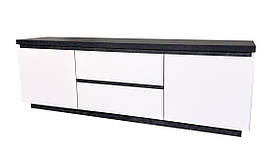 Тумба ТВ 2Д2Ш у вітальню  Мія з ДСП німфея альба/бетон Світ Меблів