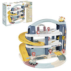 Lгровий набiр Smoby Little "Великий гараж" 3 поверхи, трек з машинкою та гелікоптером 7600140203