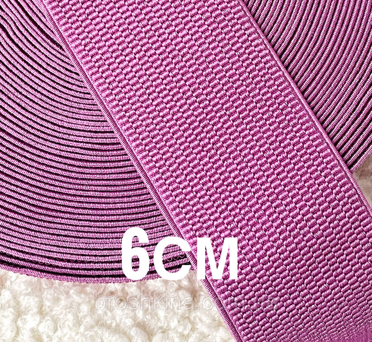 Резинка поясна, манжетна-4 см* 22 м БУЗКОВИЙ, фото 1