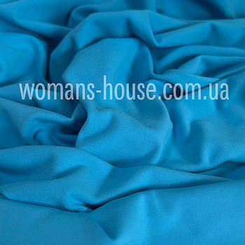 Трикотаж Кардашян стрейч 150 см двостороння 270 г/м2 Туреччина Рулон від 35 м Бірюзовий