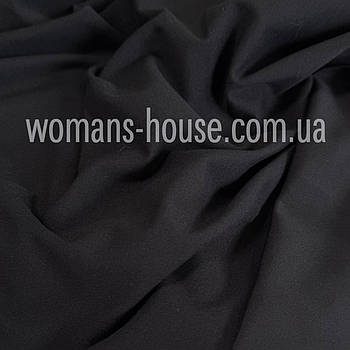 Трикотаж Кардашян стрейч 150 см двостороння 270 г/м2 Туреччина Рулон від 35 м Чорний