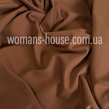 Трикотаж Кардашян стрейч 150 см двостороння 270 г/м2 Туреччина Рулон від 35 м Коричневий світлий