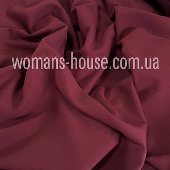 Трикотаж Кардашян стрейч 150 см двостороння 270 г/м2 Туреччина Рулон від 35 м Бордовий