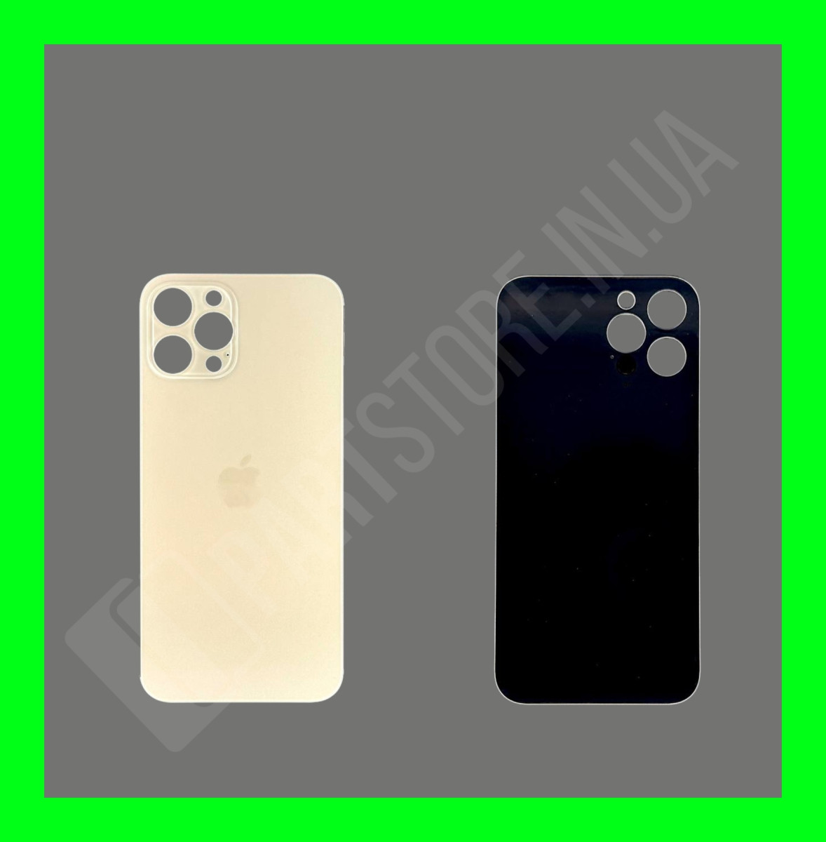Кришка iPhone 12 Pro Max Gold (великий отвір) оригінальні комплектуючі