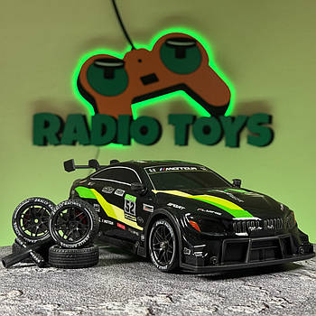 Машинка для дрифту BMW M-POWER Neon на радіокеруванні Чорна | Дрифт машинка БМВ на радіоуправлінні | Машинка на пульті