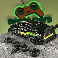 Машинка для дрифту BMW M-POWER Neon на радіокеруванні Чорна | Дрифт машинка БМВ на радіоуправлінні | Машинка на пульті, фото 6