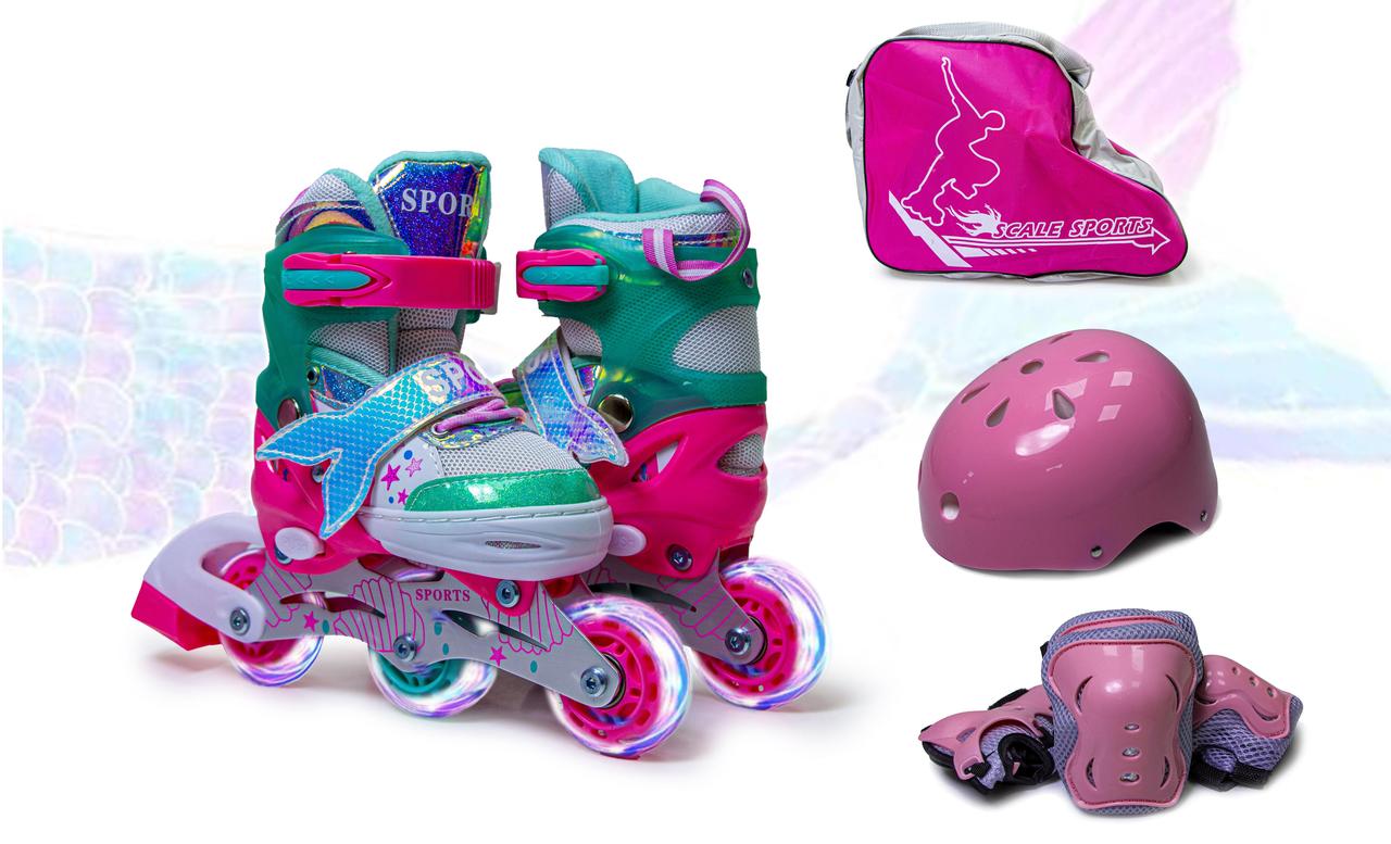 Комплект Роликів Scale Sports РУСАЛКА Тіффані Розсувні З Захищею