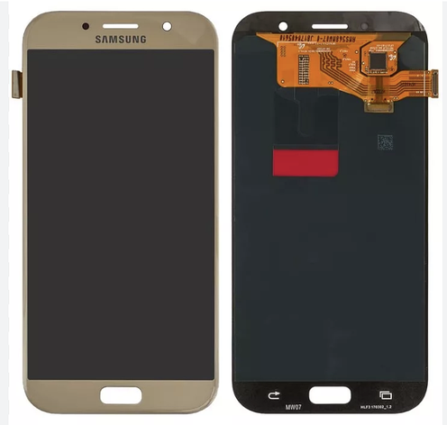 Дисплей (екран) для Samsung A720F Galaxy A7 (2017) + тачскрин, золотистий, Gold Sand, фото 1