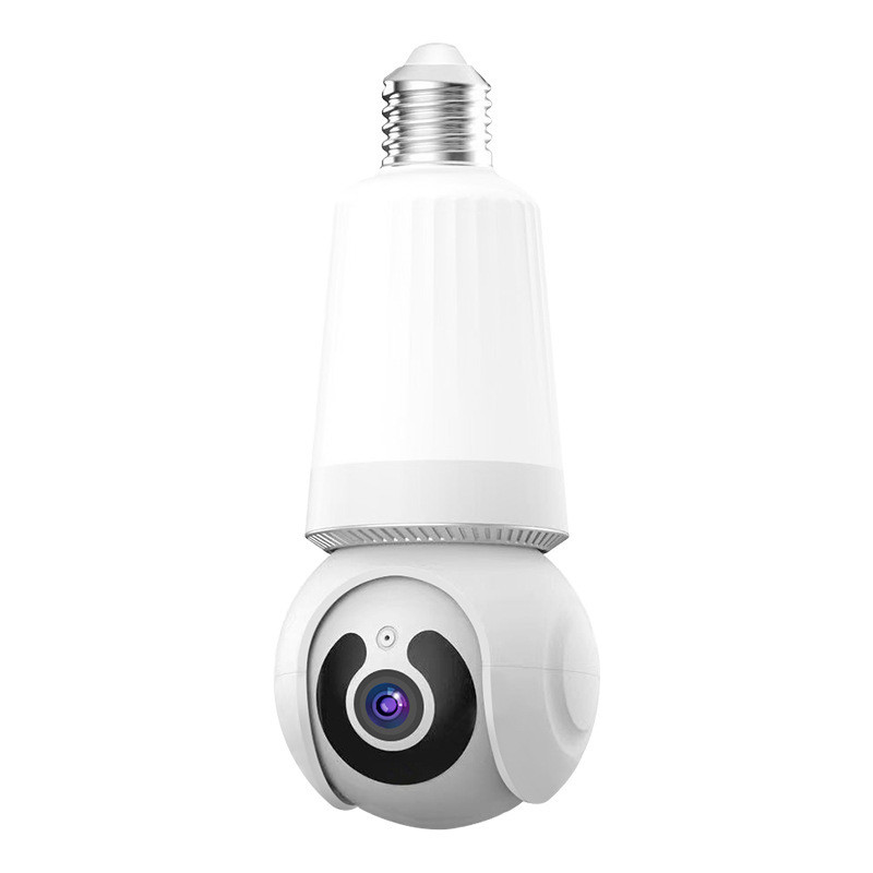 Розумна Wi-Fi камера Q26 V380Pro 2 в 1 камера + LED-лампа, цоколь E27, 3 МП, нічне бачення, двосторонній зв'язок