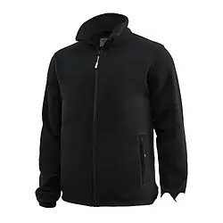 Флісова чоловіча кофта,робоча кофта флісова,куртка з високоякісного флісу,спецодяг,захисна фліска Zen Black