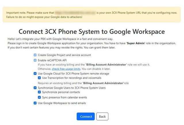 Успішна інтеграція АТС 3CX та Google WorkSpace