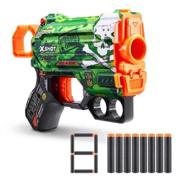 Скорострельный бластер X-Shot Skins Menace Camo 8 патронов (36515A)