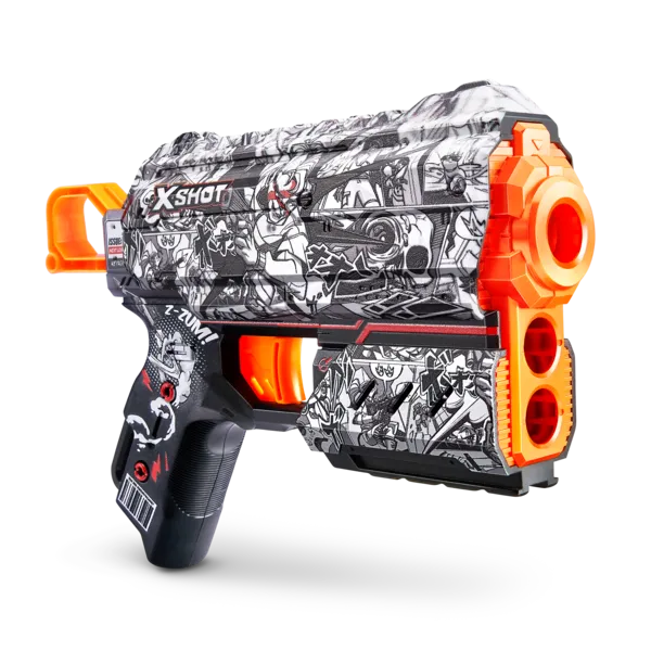 Скорострельный бластер X-Shot Skins Flux Illustrate 8 патронов (36516D)