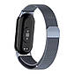 Ремінець для фітнес браслета Xiaomi Mi Band 8,9,10 міланська петля сірий, фото 2