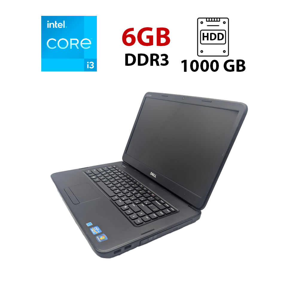 Ноутбук Dell Inspiron N5050/ 15.6" (1366x768)/ Core i3-2370M/ 6 GB RAM/ 1000 GB HDD/ HD 3000/ АКБ 0%