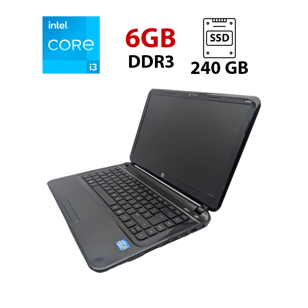 Ноутбук HP Pavilion SleekBook 14/ 14" (1366x768)/ Core i3-3217U/ 6 GB RAM/ 240 GB SSD/ HD 4000