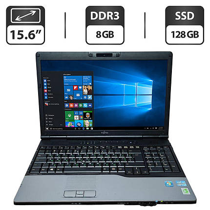 Ноутбук Б-клас Fujitsu LifeBook E782/ 15.6" (1366x768)/ Core i5-3320M/ 8 GB RAM/ 128 GB SSD/ HD 4000/ Без АКБ, фото 1