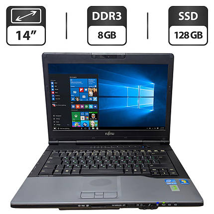Ноутбук Б-клас Fujitsu LifeBook S782/ 14" (1366x768)/ Core i5-3320M/ 8 GB RAM/ 128 GB SSD/ HD 4000/ Без АКБ, фото 1