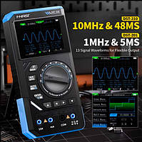 FNIRSI DST210, портативний осцилограф, 10МГц, +генератор сигналів, +мультиметр, фото 3