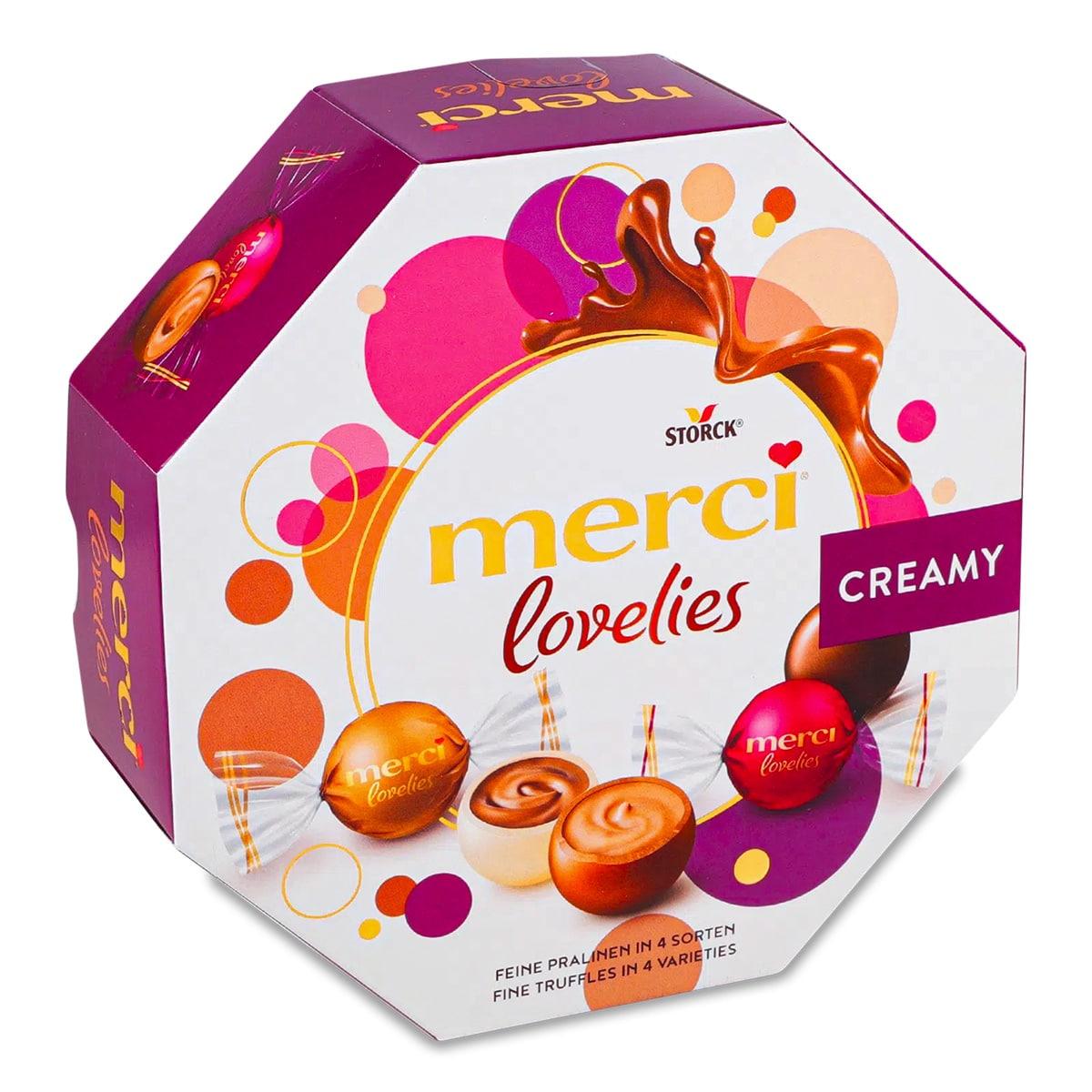 Шоколадні цукерки Merci Lovelies Creamy 185г