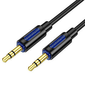 Аудіокабель BOROFONE BL20 lyue sound silicone audio cable AUX Black ly