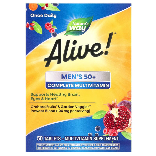 Nature's Way Alive! Men's 50+ Complete Multivitamin 50 таблеток