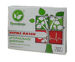 БАД Норма життя нормалізує тиск та серцевий ритм 30 капсул Примафлора