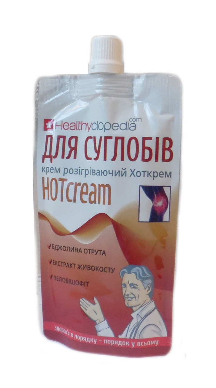 Крем для суглобів розігріваючий HOTcream 100 мл Healthyclopedia