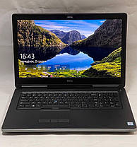 Б/в Ноутбук Б-клас Dell Precision 7710 17.3" 1920x1080| i7-6920HQ| 32GB RAM| 512GB SSD+1000GB HDD| Quadro M4000M 4GB, фото 2