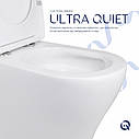 Унітаз підлоговий Qtap Virgo Ultra Quiet безобідковий з сидінням Soft-close WHITE QT18226092AW, фото 5