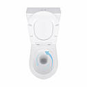 Унітаз підлоговий Qtap Virgo Ultra Quiet безобідковий з сидінням Soft-close WHITE QT18226092AW, фото 6