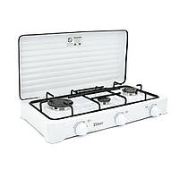 Газова плита Zilan ZLN0032 з трьома конфорками біла для кухні надійна і зручна у використанні BZN
