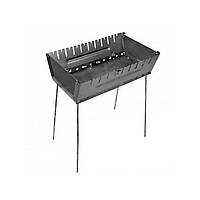 Мангал-валіза переносний розкладний на 10 шампурів товщина 2 мм